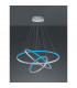 Aaron Modern RGBW LED 78W LED Pendant Ceiling Light Nickel Matt 3000-6000K Remote control-5