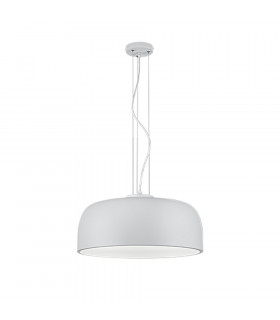 Baron Modern 4 Light Cylindrical Pendant Ceiling Light White Matt-1