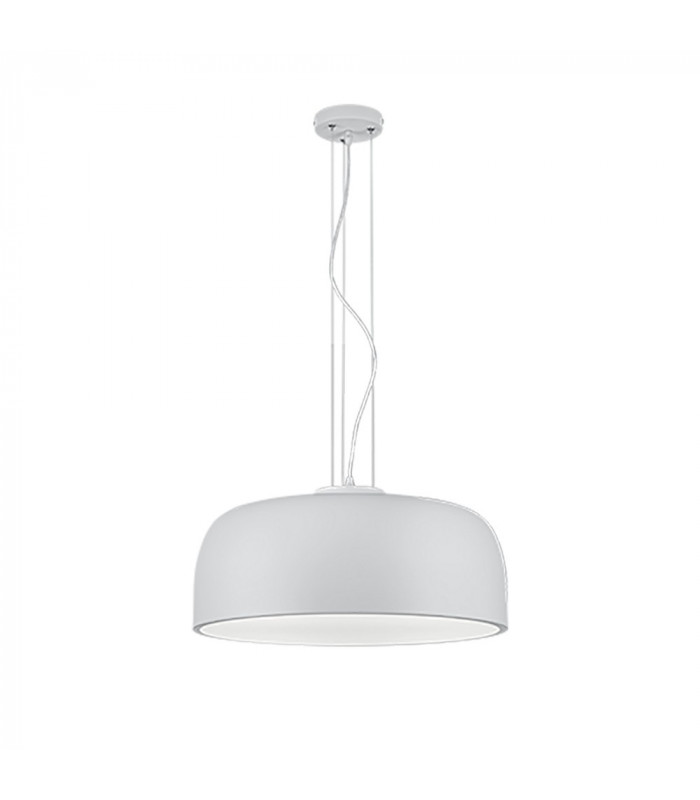 Baron Modern 4 Light Cylindrical Pendant Ceiling Light White Matt-1