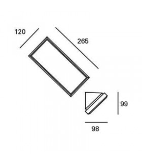 LED Outdoor Wall Light Grey IP65 - 2