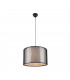 Burton Modern Cylindrical Pendant Ceiling Light Black Matt-1