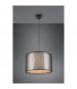Burton Modern Cylindrical Pendant Ceiling Light Black Matt-2