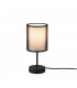 Burton Modern Table Lamp with Round Shade Black Matt-1