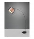 Burton Modern Arc Floor Lamp Black Matt with Footswitch-2