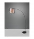 Burton Modern Arc Floor Lamp Black Matt with Footswitch-3