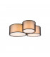 Burton Modern 3 Light Cylindrical Ceiling Light Black Matt-1