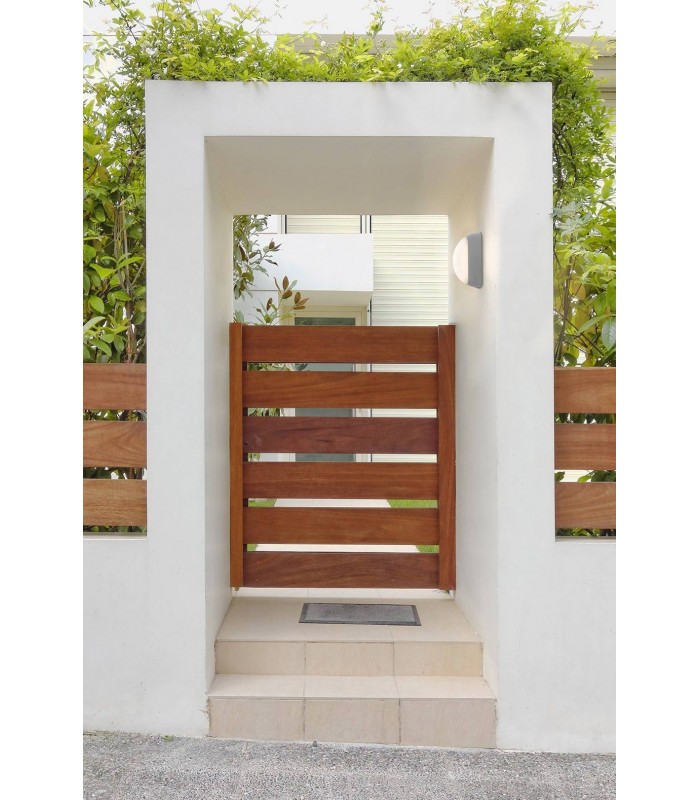 LED Outdoor Wall Light Grey IP44 - 3