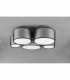 Burton Modern 5 Light Cylindrical Ceiling Light Black Matt-3