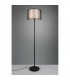 Burton Modern Floor Lamp with Shade Black Matt with Footswitch-2