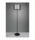 Burton Modern Floor Lamp with Shade Black Matt with Footswitch-3