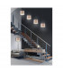 Burton Modern Floor Lamp with Shade Black Matt with Footswitch-5