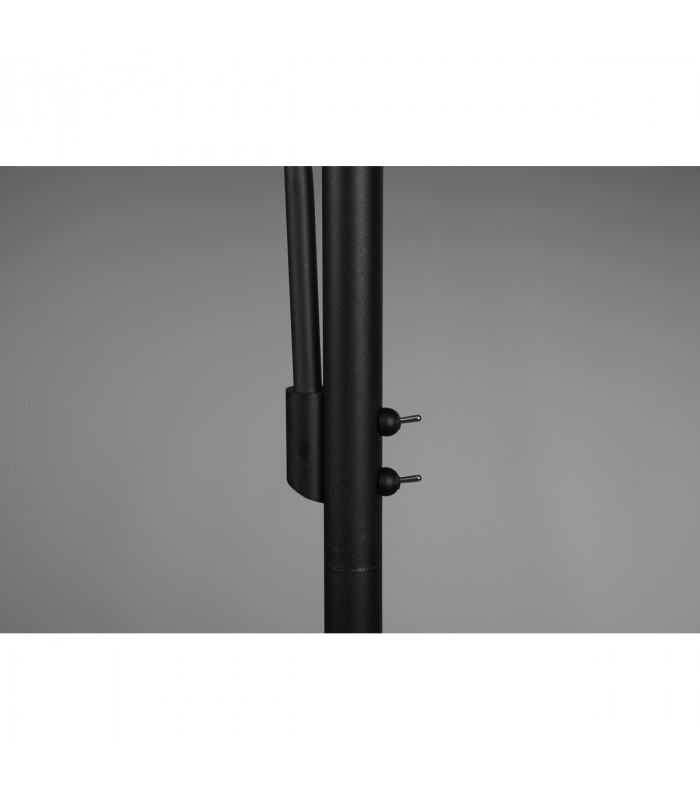 Burton Modern Floor Lamp with Shade Black Matt-4