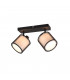 Burton Modern 2 Light Twin Ceiling Spotlight Black Matt-1