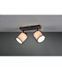 Burton Modern 2 Light Twin Ceiling Spotlight Black Matt-2