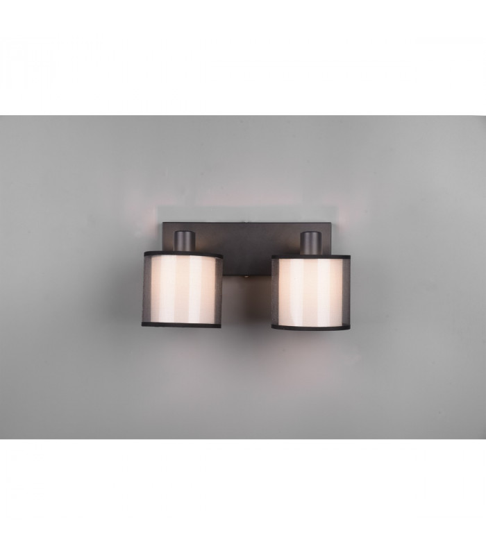 Burton Modern 2 Light Twin Ceiling Spotlight Black Matt-3