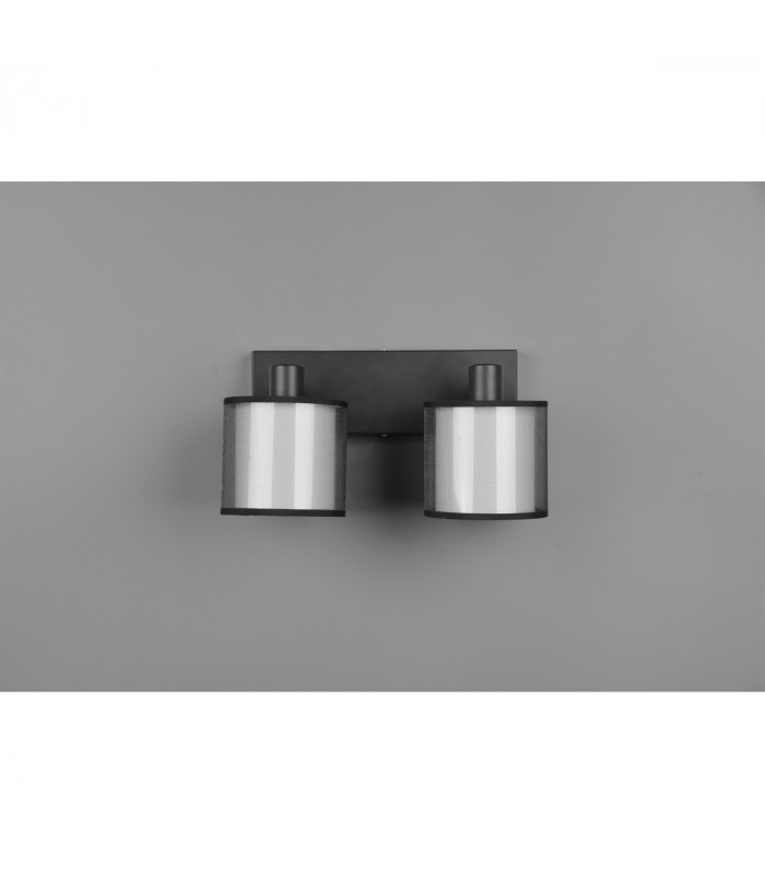 Burton Modern 2 Light Twin Ceiling Spotlight Black Matt-5
