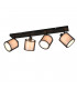 Burton Modern 4 Light Ceiling Spotlight Bar Black Matt-1