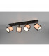 Burton Modern 4 Light Ceiling Spotlight Bar Black Matt-2