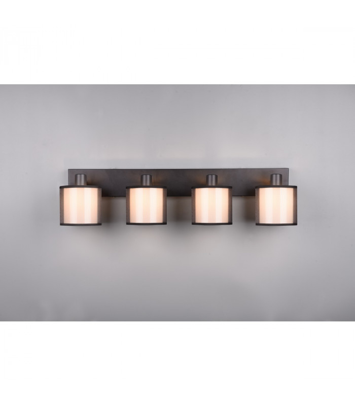 Burton Modern 4 Light Ceiling Spotlight Bar Black Matt-3