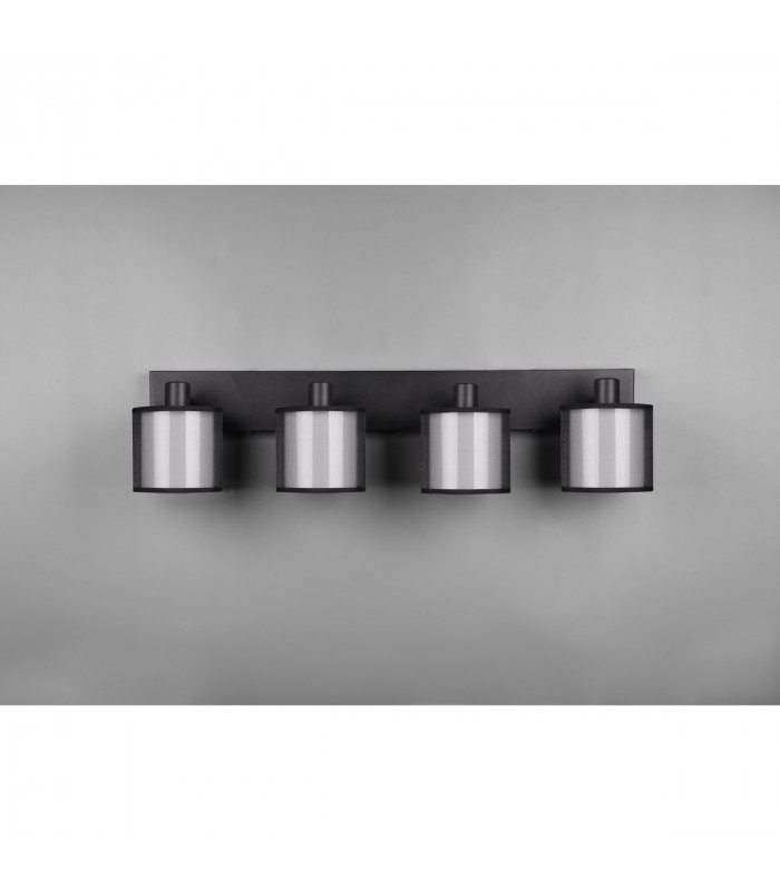 Burton Modern 4 Light Ceiling Spotlight Bar Black Matt-5