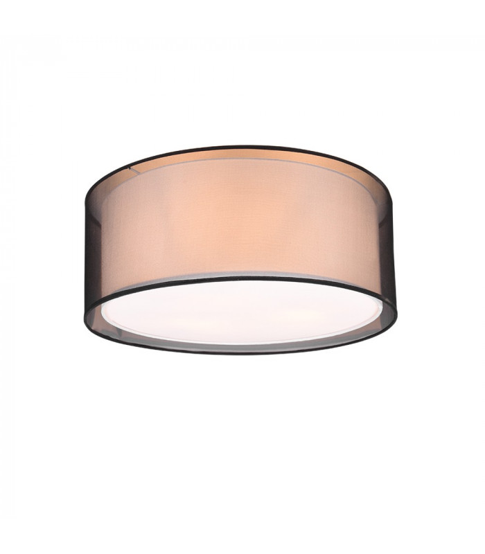 Burton Modern Cylindrical Ceiling Light Black Matt-1