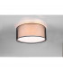 Burton Modern Cylindrical Ceiling Light Black Matt-2