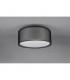 Burton Modern Cylindrical Ceiling Light Black Matt-4