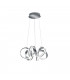Carrera Modern 38W LED Pendant Ceiling Light Brushed aluminium 3000K-1