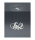 Carrera Modern 38W LED Pendant Ceiling Light Brushed aluminium 3000K-2