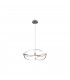 Charivari Modern 42W LED Pendant Ceiling Light Nickel Matt 3000K-1