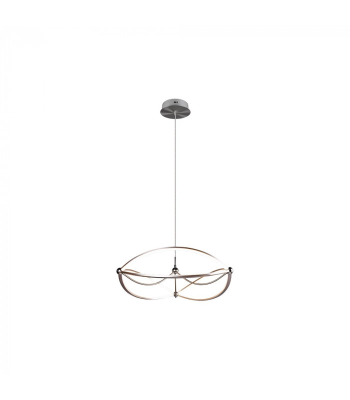 Charivari Modern 42W LED Pendant Ceiling Light Nickel Matt 3000K-1