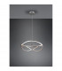 Charivari Modern 42W LED Pendant Ceiling Light Nickel Matt 3000K-2