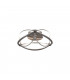 Charivari Modern 20W LED Semi Flush Light Nickel Matt 3000K-1