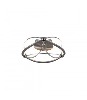Charivari Modern 20W LED Semi Flush Light Nickel Matt 3000K-1
