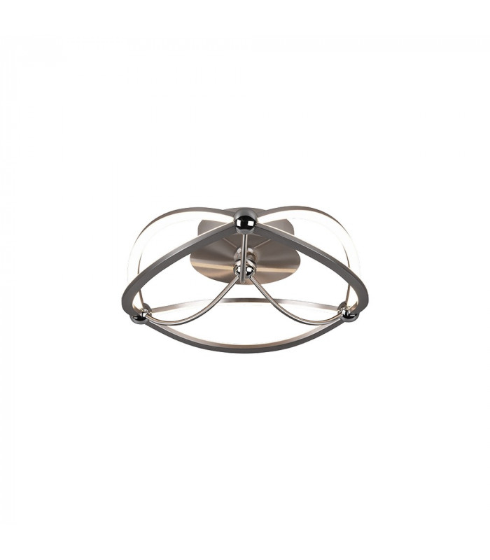 Charivari Modern 20W LED Semi Flush Light Nickel Matt 3000K-1