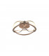 Charivari Modern 20W LED Semi Flush Light Brass Matt 3000K-1