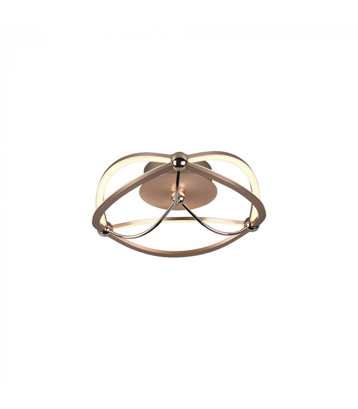 Charivari Modern 20W LED Semi Flush Light Brass Matt 3000K-1