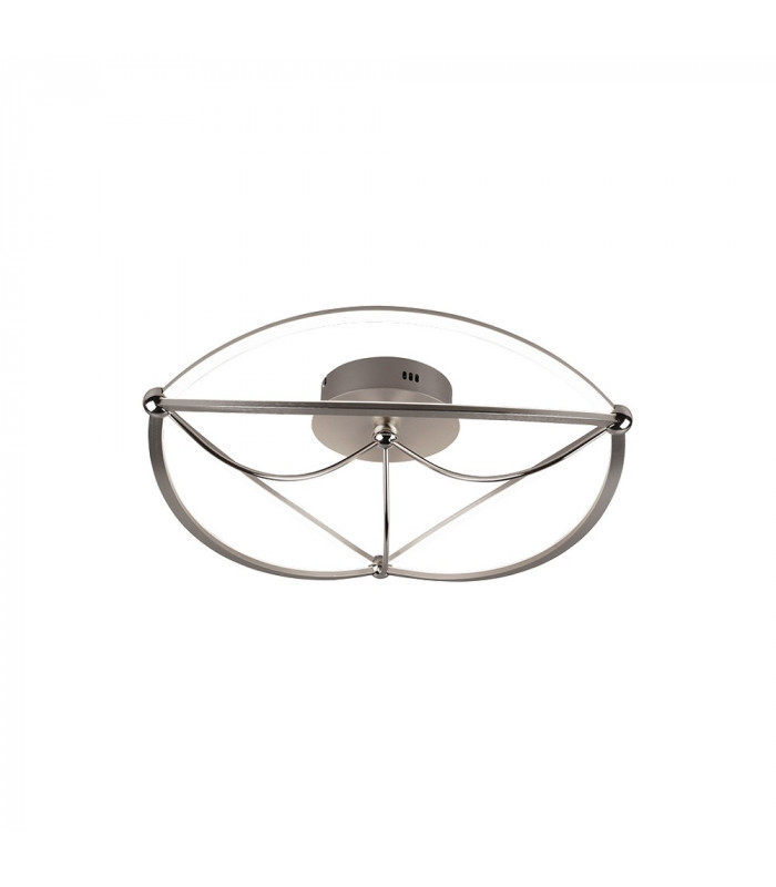 Charivari Modern 42W LED Semi Flush Light Nickel Matt 3000K-1