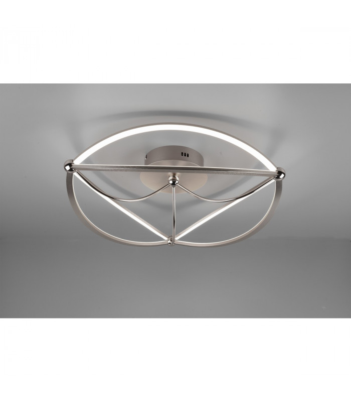 Charivari Modern 42W LED Semi Flush Light Nickel Matt 3000K-2
