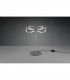 Charivari Modern 26W LED Table Lamp Nickel Matt 3000K-3