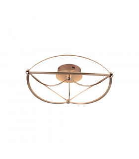 Charivari Modern 42W LED Semi Flush Light Brass Matt 3000K-1