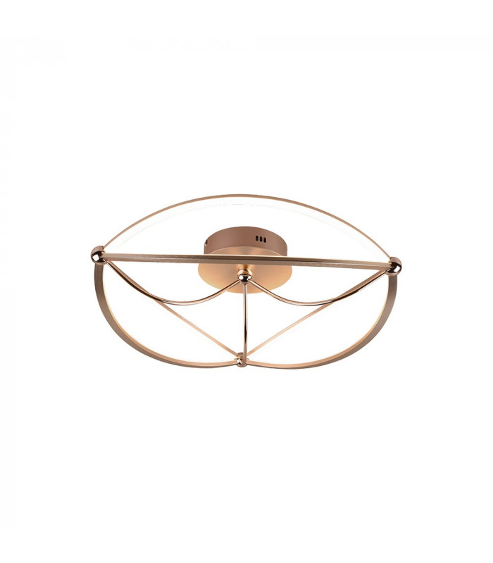Charivari Modern 42W LED Semi Flush Light Brass Matt 3000K-1