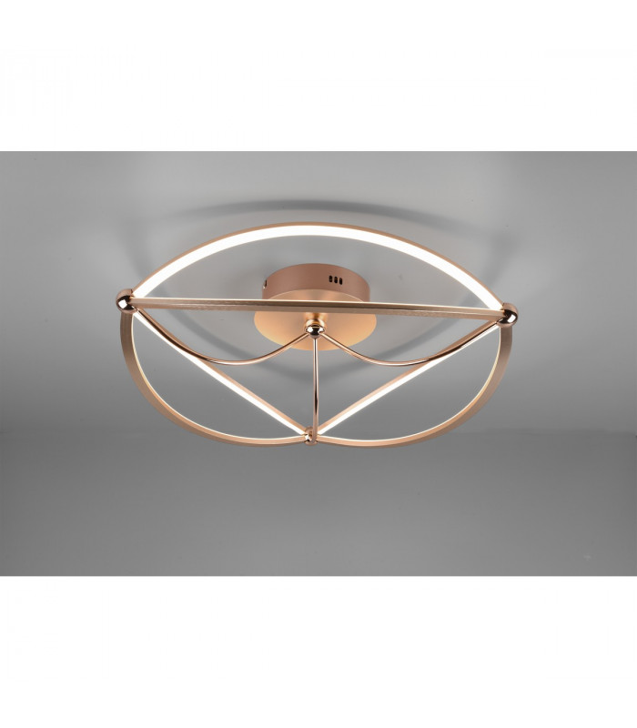Charivari Modern 42W LED Semi Flush Light Brass Matt 3000K-2