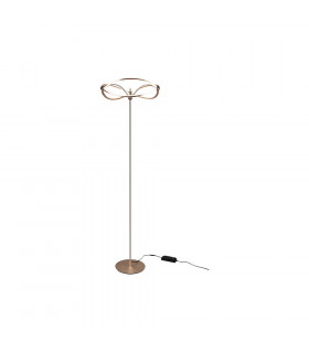 Charivari Modern LED Integrated Floor Lamp Brass Matt 3000K with Footswitch-1