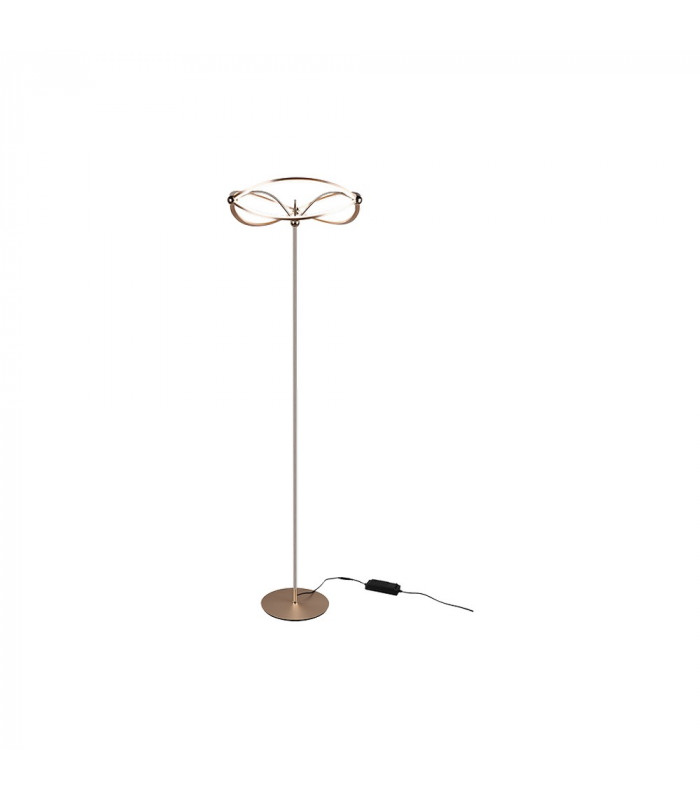 Charivari Modern LED Integrated Floor Lamp Brass Matt 3000K with Footswitch-1