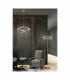 Charivari Modern LED Integrated Floor Lamp Brass Matt 3000K with Footswitch-4