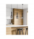 Clayton Modern Dome Pendant Ceiling Light Black Matt-4