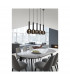 Clayton Modern 5 Light Bar Pendant Ceiling Light Black Matt-4