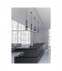 Clayton Modern 5 Light Bar Pendant Ceiling Light Black Matt-5