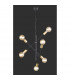 Cross Modern 6 Light Multi Arm Pendant Ceiling Light Black Matt-2